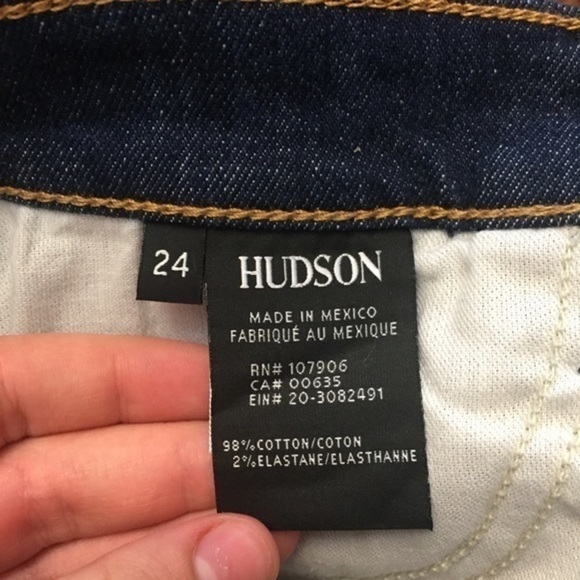 Hudson Zoeey High Rise Cuff Straight Crop … - Picture 8 of 8